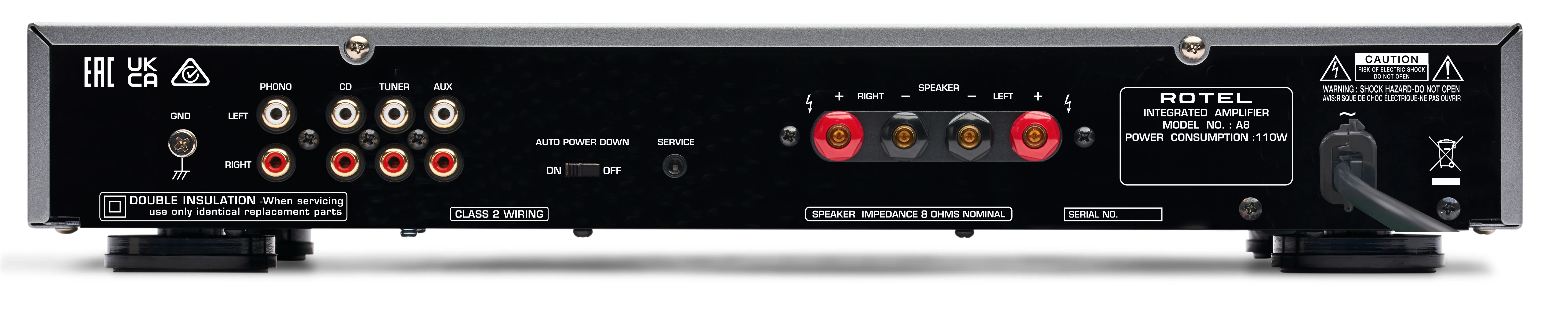 Rotel A8 Integrated Amplifier - Image 2